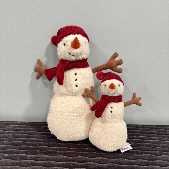 RARE Jellycat Large Teddy Snowman BNWT - Picture 2 of 7